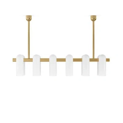 Four Hands Odyssey 12 - Light Dimmable Chandelier In Burnished Brass