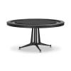 Four Hands Poker Table In Ebonized Oak