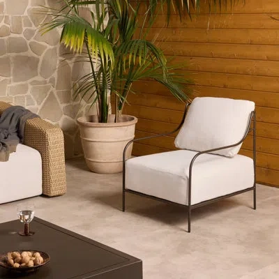 Four Hands Segovia Outdoor Chair-alessi Fawn In Brown