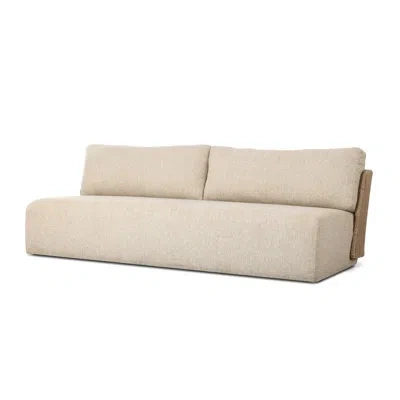 Four Hands Sicilia Outdoor Woven Sofa-concha Beige