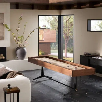 Four Hands Small Shuffleboard Table In Ebonized Oak