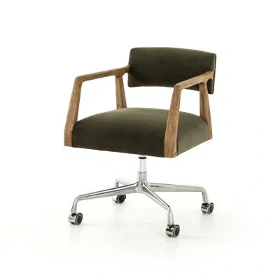 Four Hands Tyler Desk Chair-modern Velvet Loden