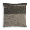 Four Hands Wright Linen Blend Throw Square Pillow Cover & Insert In Gray