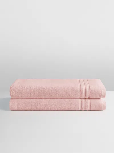 Four Seasons At Home Bath Sheet Set In Pink