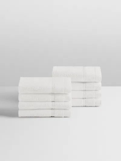 Four Seasons At Home Bath Wash Cloth Set In White
