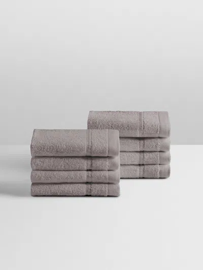 Four Seasons At Home Bath Wash Cloth Set In Gray