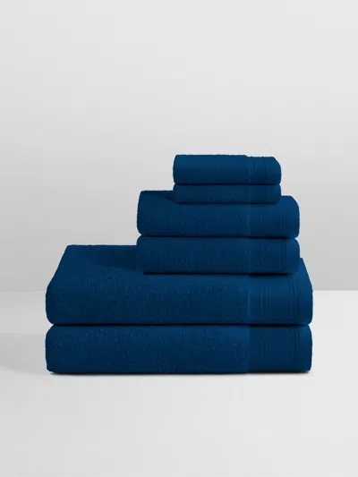 Four Seasons At Home Spa Towel Set In Blue
