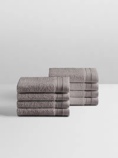 Four Seasons At Home Spa Wash Cloth Set In Gray