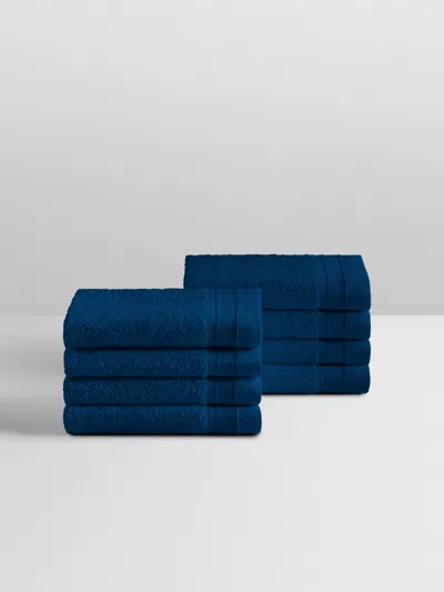 Four Seasons At Home Spa Wash Cloth Set In Blue