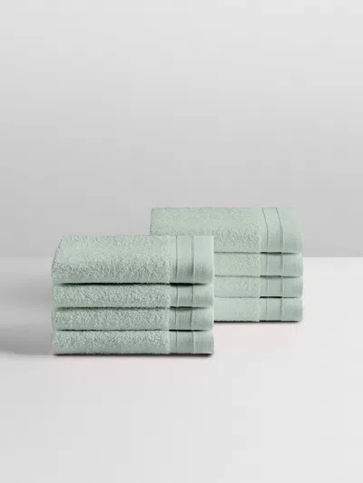 Four Seasons At Home Spa Wash Cloth Set In Green