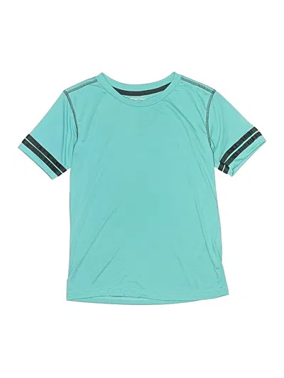 Pre-owned Fourcast Kids' Short Sleeve Top Teal Tops In Blue