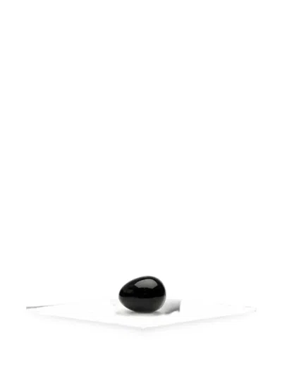 Fourth Street Onyx-egg Paperweight In Black