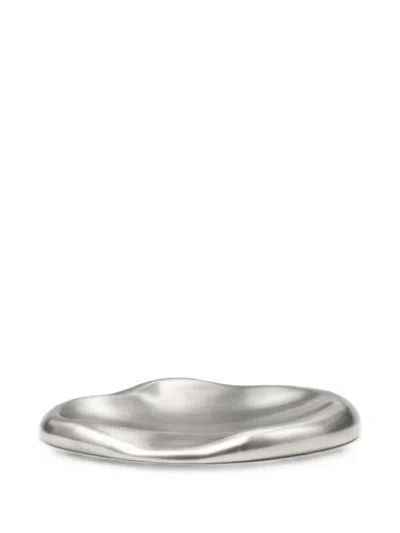 Fourth Street Ripple Vide Tray In Silver
