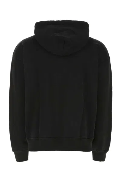 Fourtwofour On Fairfax Black Cotton Sweatshirt In 99