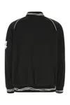 Fourtwofour On Fairfax Black Polyester Bomber Jacket In 99
