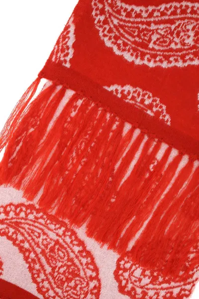 Fourtwofour On Fairfax Embroidered Acrylic Blend Scarf In 18