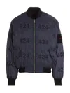 Fourtwofour On Fairfax Logo Reversible Bomber Jacket In Multicolor