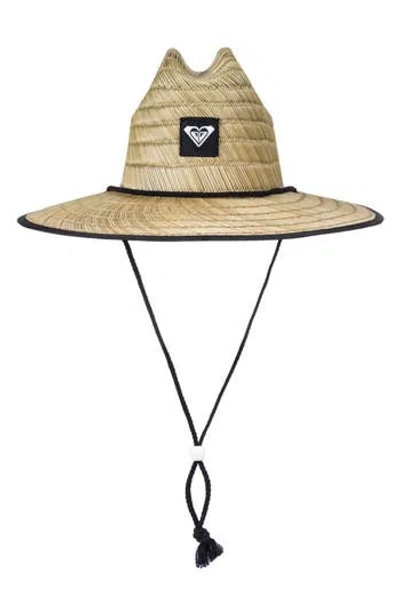 Fownes Brothers Roxy Tomboy Straw Hat In True Black