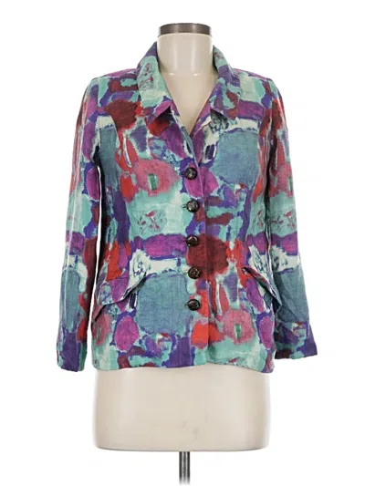Pre-owned Fox Blazer Jacket In Purple