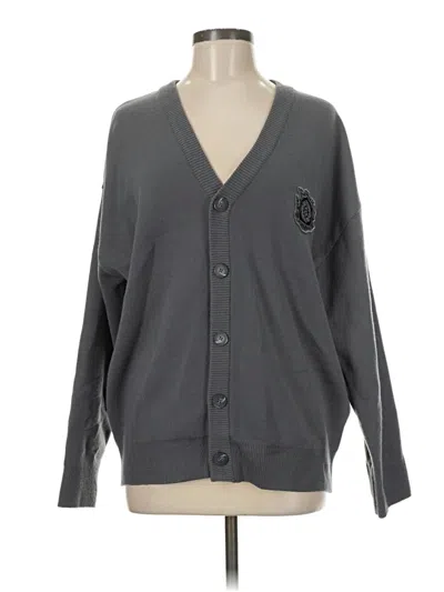 Pre-owned Fox Cardigan Sweater In Gray