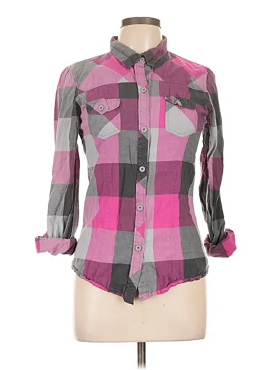Pre-owned Fox Long Sleeve Button Down Shirt In Pink