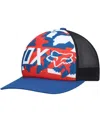 Fox Men's  Royal, Black Red White And True Snapback Hat In Royal,black,red,white