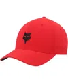 Fox Men's Red  Racing Logo Flex Hat In Red