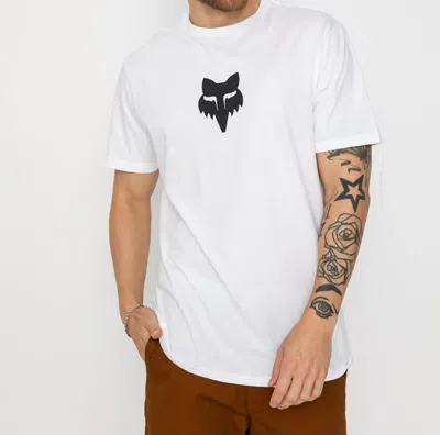 Fox Racing Fox Head Premium Tee In Optic White