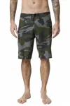Fox Racing Men's Overhead Camouflage Stretch Boardshorts In Green Camo