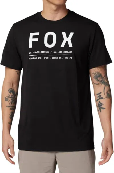 Fox Racing Non Stop Tech Tee In Black