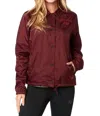 Fox Racing Pit Stop Coaches Jacket In Cranberry