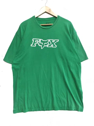 Pre-owned Fox Racing Vintage  T Shirt In Green