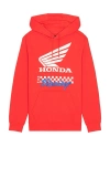 Fox Racing X Honda Fleece Hoodie In Red