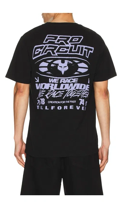 Fox Racing X Pro Circuit Midweight Tee In Black