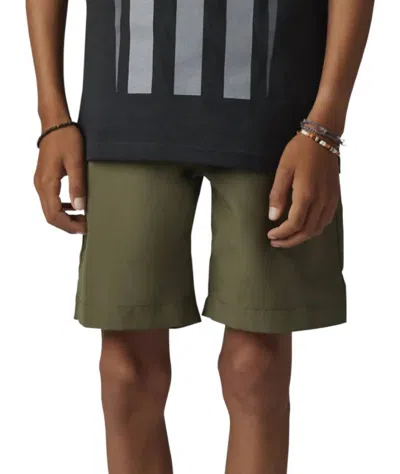 Fox Racing Youth Essex Tech Shorts In Olive Green