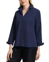 Foxcroft Agnes Stretch Shirt In Navy
