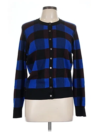 Pre-owned Foxcroft Cardigan Sweater In Blue