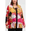 Foxcroft Carolina Cotton Sateen Button-up Shirt In Black Multi