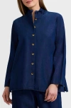 Foxcroft Carolina Long Sleeve Denim Shirt