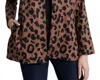 Foxcroft Carolina Animal Print Cotton Sateen Button-up Shirt In Multi