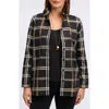 Foxcroft Carolina Plaid Button-up Shirt In Black Plaid