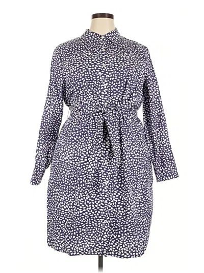 Pre-owned Foxcroft Casual Dress In Blue