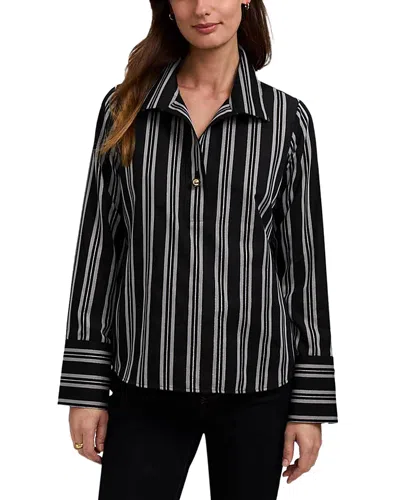 Foxcroft Catalina Long Sleeve Shirt In Black
