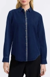 Foxcroft Charlie Denim Button-up Shirt