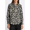 Foxcroft Cheetah Print Shirt In Black