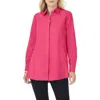 Foxcroft Cici Non-iron Tunic Blouse In Pink
