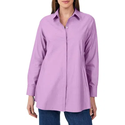 FOXCROFT FOXCROFT CICI NON-IRON TUNIC BLOUSE
