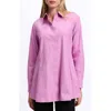 Foxcroft Cici Non-iron Tunic Blouse In Rose Quartz