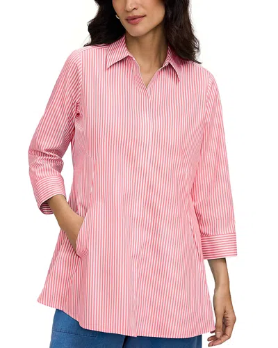 Foxcroft Cici Stripe Shirt In Pink