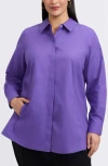 Foxcroft Cici Tunic Blouse In Blue